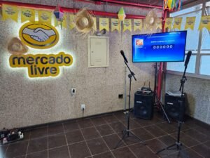 Locação de karaokê em evento empresarial em Porto Alegre